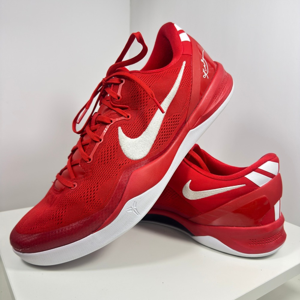 Nike Kobe 8 Protro Mens Size 17 University Red White Basketball Shoes HF9550-600